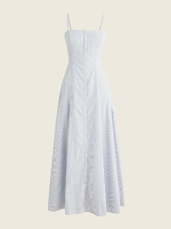 J. Crew Dresses & Skirts - NWT Button-down cotton poplin dress in stripe Size 0P